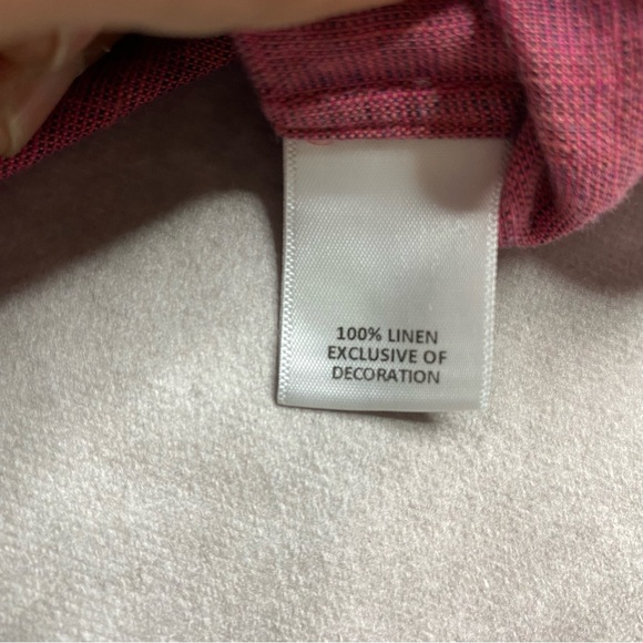 Cremieux Collection Linen Shirt Mens XL Red Lightweight Summer Button Down Shirt - Picture 11 of 16